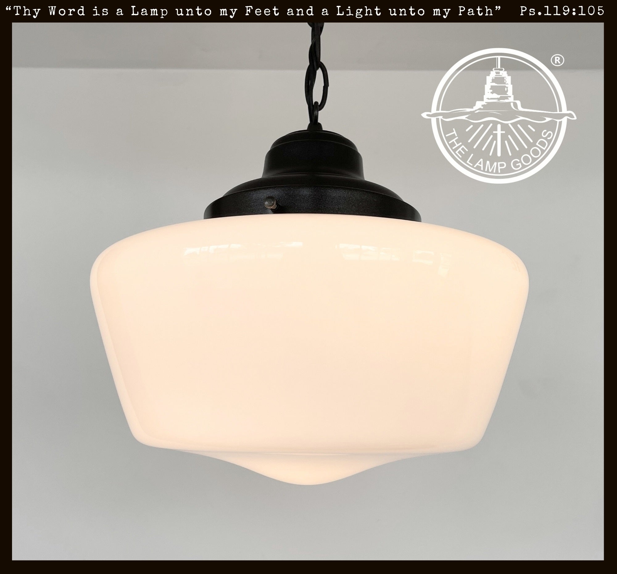 Historical Schoolhouse Pendant Light Fixture