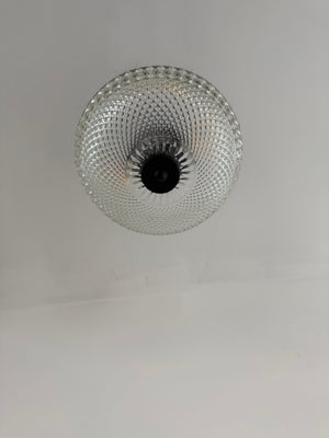 Vintage Diamond Cut Glass Ceiling Light