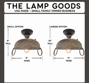 Iron Rustic Industrial Ceiling Light Fixture