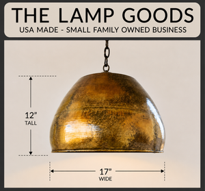 Jumbo GOLD Rustic Bucket Chandelier - The Lamp Goods