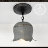 Lotus Galvanized Ceiling Light with Chain