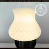 Vintage Hobnail Bloom Milk Glass Wall Sconce