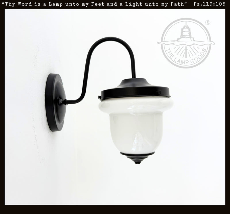 Industrial Farmhouse Gooseneck Wall Sconce - The Lamp Goods