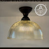 Farmhouse Factory Style Holophane Dome Light