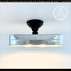 Modern Farmhouse Galvanized Metal Ceiling Light