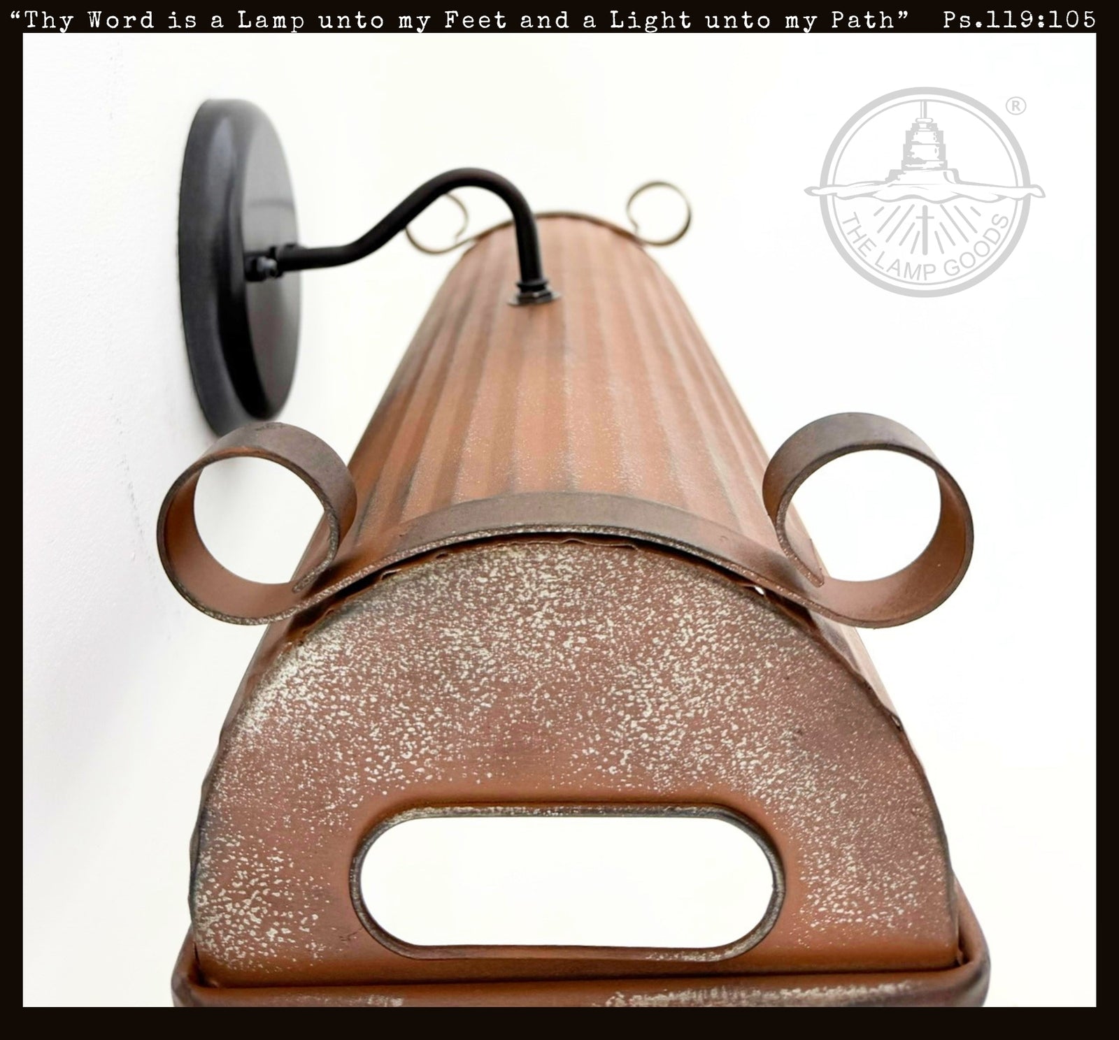 Rustic Copper Dome Wall Sconce