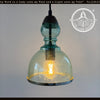 Sea Glass Seeded Farmhouse Pendant Light