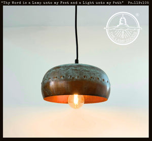 Copper Farmhouse Pendant Light