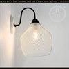 White Farmstead Wire Lantern Wall Sconce - The Lamp Goods