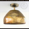 GOLD Rustic Bucket Farmhouse Ceiling Light - The Lamp Goods