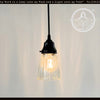 Classic Clear Ribbed Glass Pendant Light - The Lamp Goods