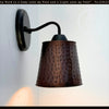 Rustic Hammered Copper Wall Sconce - The Lamp Goods