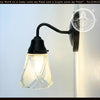 Frost and Clear Crossed Glass Wall Sconce