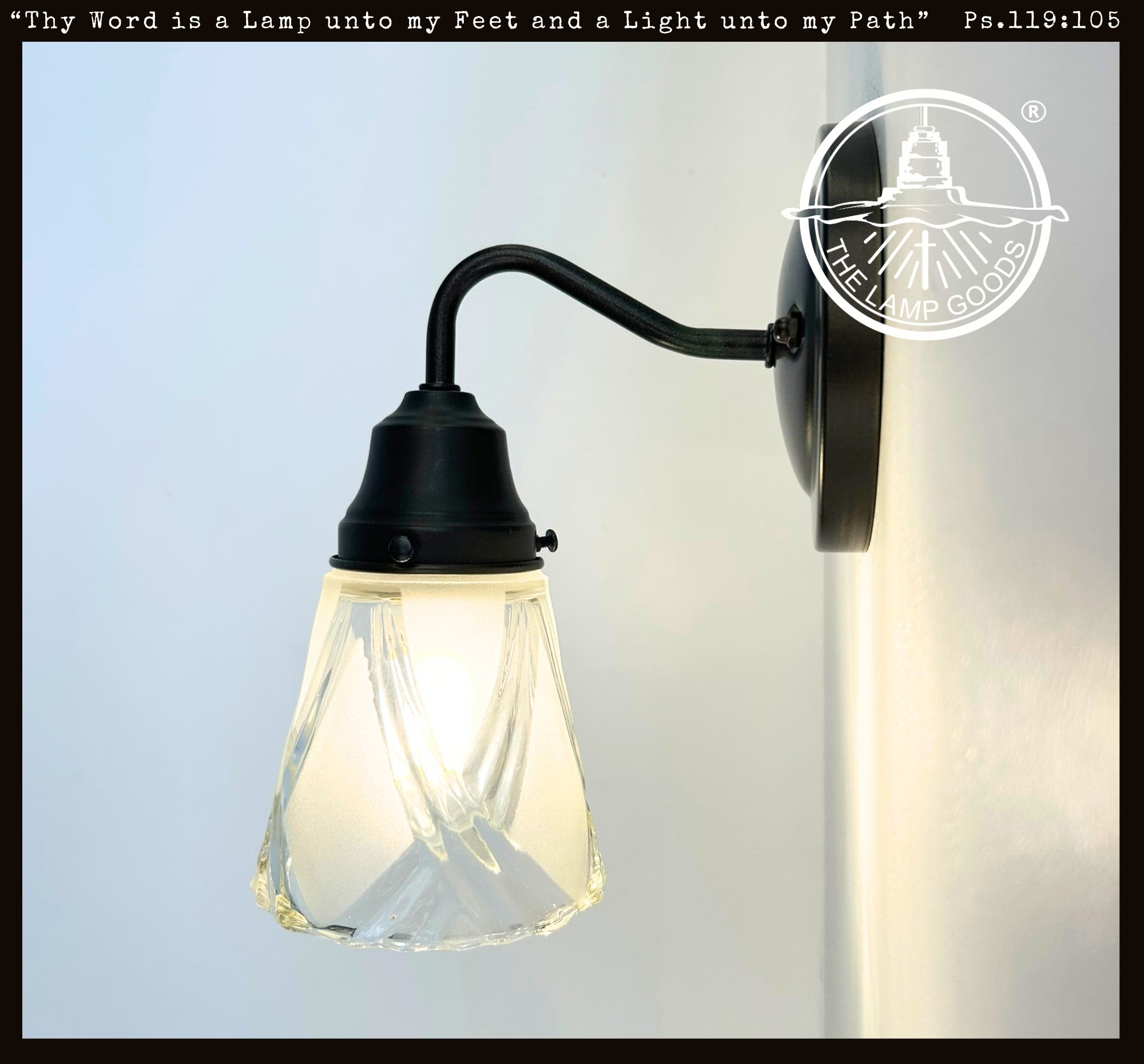 Frost and Clear Crossed Glass Wall Sconce