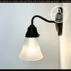 Delicate Frost and Clear Square/Cross Glass Wall Sconce
