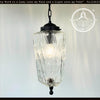 Vintage Diamond Prism Glass Pendant Light