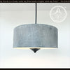 Galvanized Barn Drum Modern Farmhouse Pendant Light