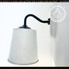 Embossed White Tin Wall Sconce