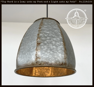 galvanized pendant light