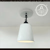 Embossed White Tin Ceiling Light