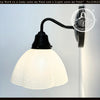 Frosted Texturized White Flower Wall Sconce