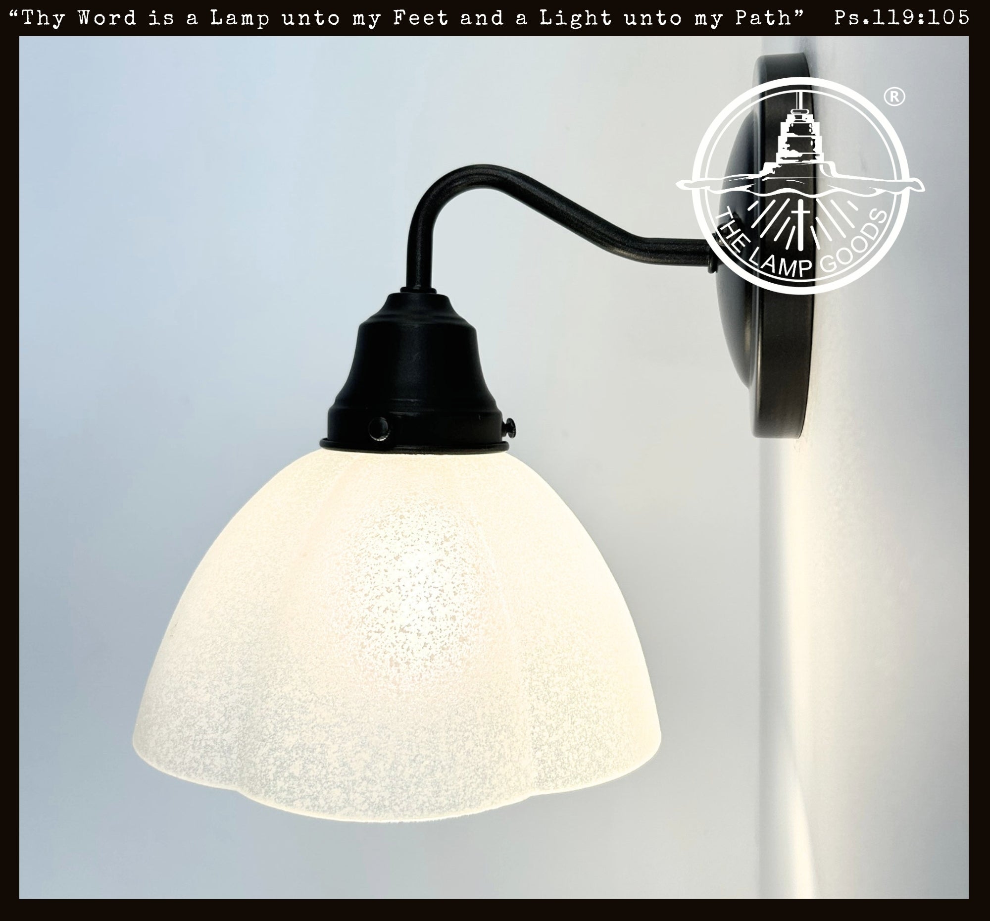 Frosted Texturized White Flower Wall Sconce