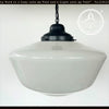 EXTRA Large Antique Schoolhouse Pendant Light