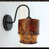 Rustic Weathered Milk Can Farmhouse Wall Sconce