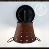 Rustic Copper Small Colander Farmhouse Wall Sconce