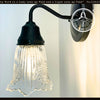 Antique Diamond Floral Flare Wall Sconce Light