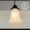 Vintage Frosted Tulip Glass Pendant Light