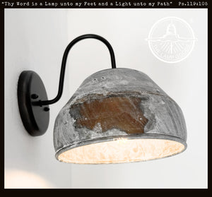 Rustic Bucket Wall Sconce