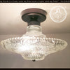 Antique Diamond Cut Ceiling Light Fixture