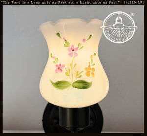 Cottage Bloom Hand-Painted Floral Wall Sconce - 3 Options