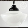 1920's Classic Extra Large Schoolhouse Pendant