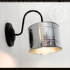 Galvanized Farm Bucket Wall Sconce