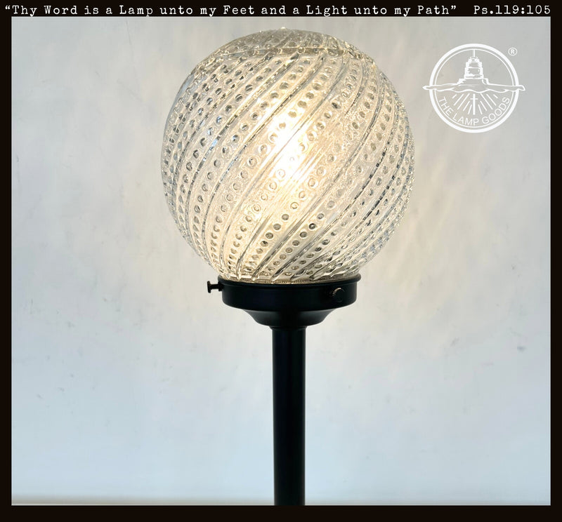 RARE Hobnail Swirl Table Lamp - The Lamp Goods