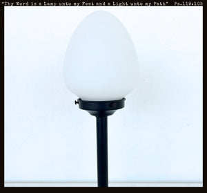 Classic Frosted Egg Globe Table Lamp