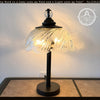 Vintage Swirl Petal Glass Table Lamp
