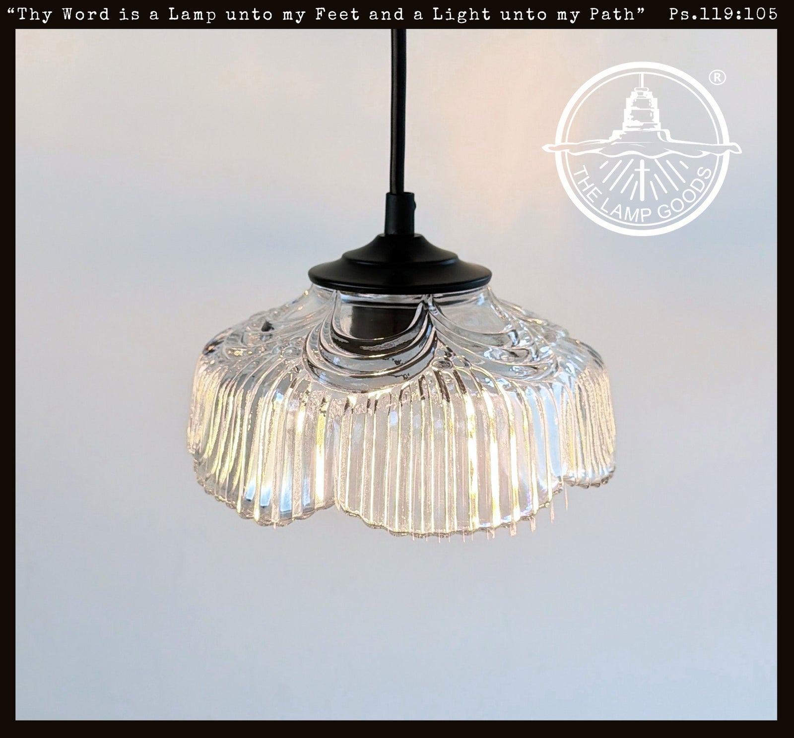 Timeless Ribbed Petal Glass Pendant Light