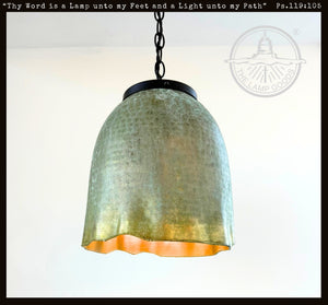 Verdigris Orchard Bell Pendant Light