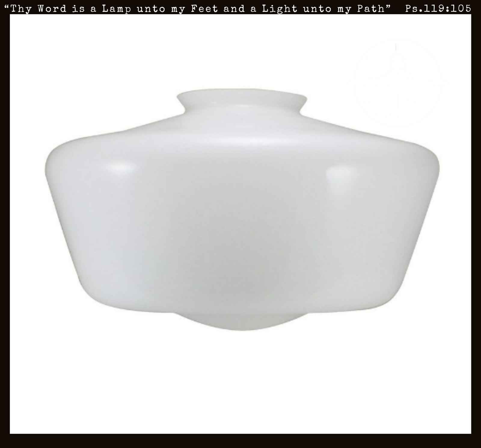 12 Inch Schoolhouse Replacement Glass (4" Fitter) - The Lamp Goods