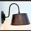 Gooseneck Rustic Hammered Copper Wall Sconce - The Lamp Goods