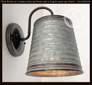 Rustic Industrial Wall Sconce Light Fixture