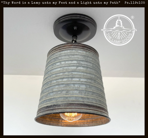 farmhouse flush mount ceiling light