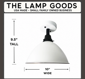 Large White Enamel Modern Farmhouse Ceiling Lighting