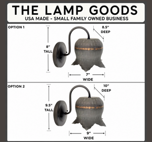 Lotus Farmhouse Wall Sconce Light