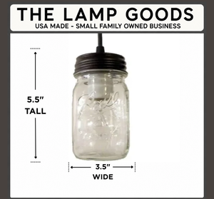 Mason Jar New Pint Pendant Light