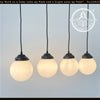 MODERN CONTEMPORARY Glass Dining Room Chandelier PENDANT Light