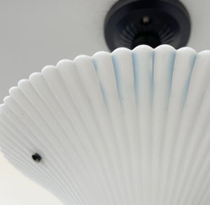 RARE FIND Gorgeous Suspended 1940's Milk Glass Shade Ceiling Light